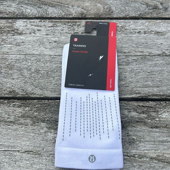 Lululemon POWER STRIDE CREW SOCKS men’s size‎ Xl NWT - Picture 1 of 3